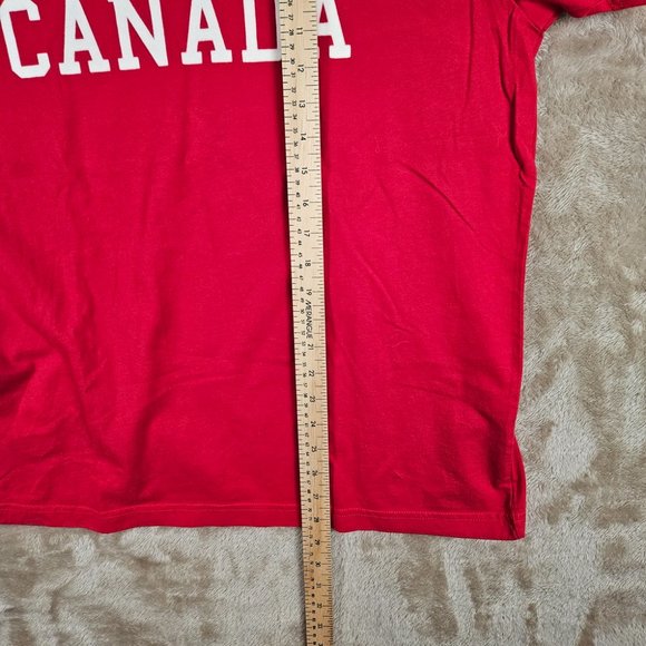 Hudson's Bay Official Olympic Team Canada T-Shirt Red Men's Size L Crew Neck - Picture 4 of 10